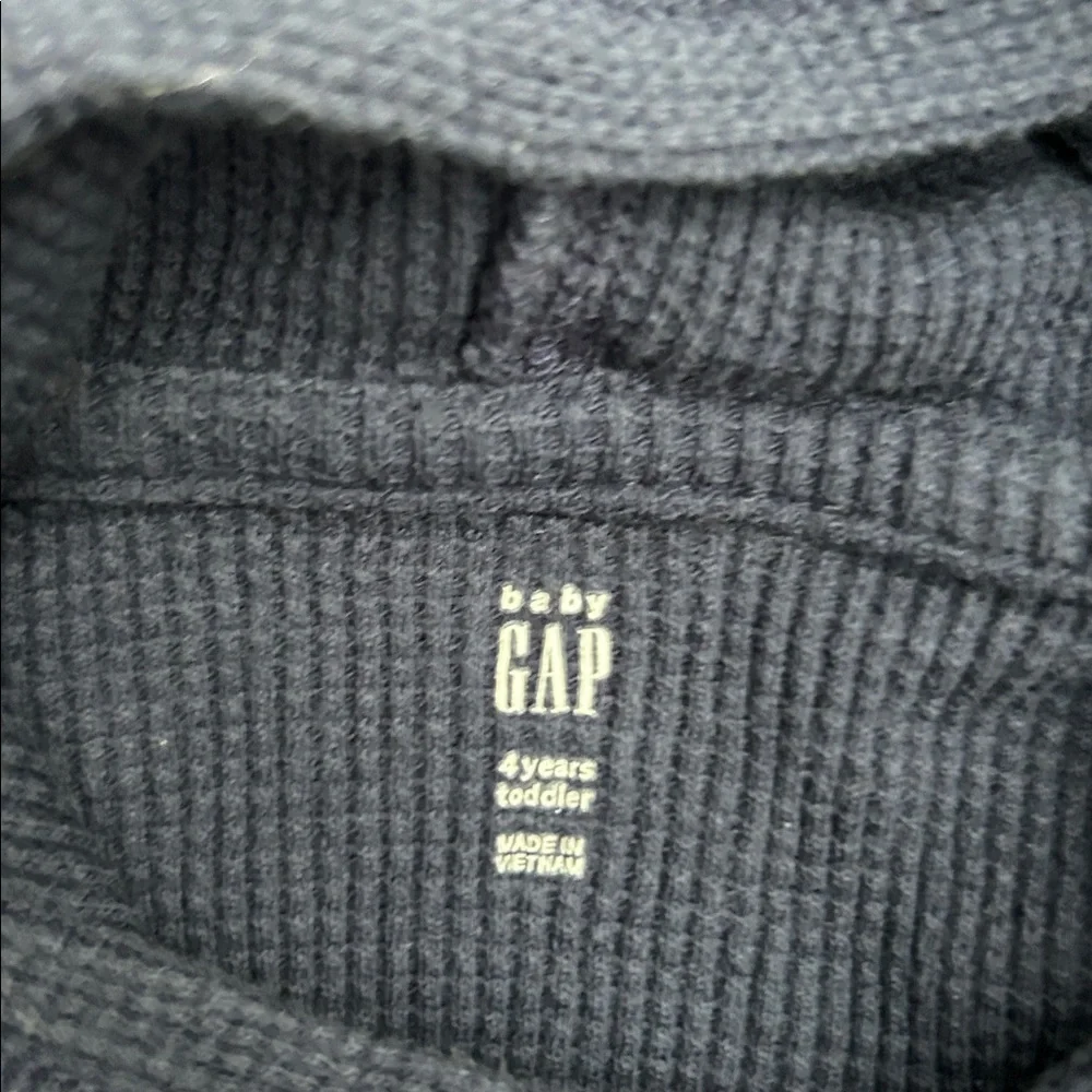 Gap Toddler Hooded Thermal Waffle Tee, Size 4T